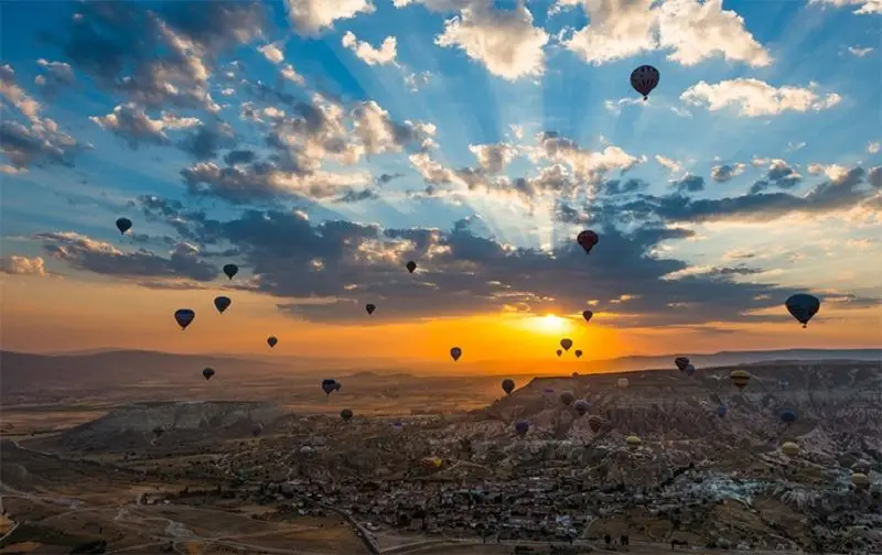 Sunset in Goreme Cappadocia